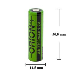 Orion 1.2V Ni-Mh AA 2700mAh Şarj Edilebilir Kalem Pil